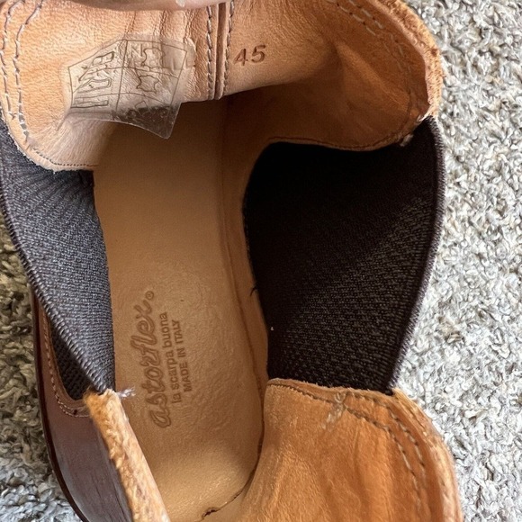 ASTORFLEX Bitflex Chelsea Boot Camel Brown Leather 45 US 12 LEFT SHOE ONLY READ main image 6